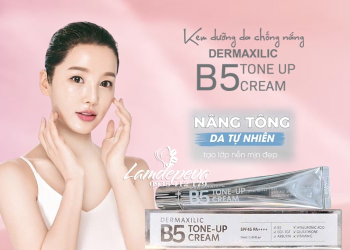 Kem dưỡng ban ngày Dermaxilic B5 Tone Up Cream 45ml  12