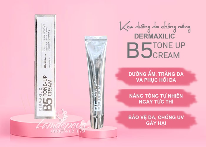 Kem dưỡng ban ngày Dermaxilic B5 Tone Up Cream 45ml  78