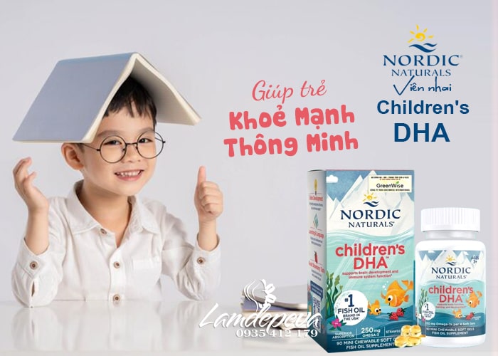 Viên nhai Children's DHA Nordic Naturals cho bé 90 viên 45
