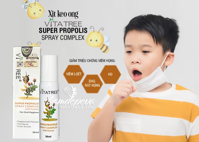 Xịt keo ong Vitatree Super Propolis 30ml mẫu mới của Úc  23