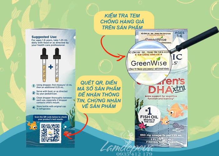 Dầu cá Childrens DHA Xtra Nordic Naturals 60ml của Mỹ 59