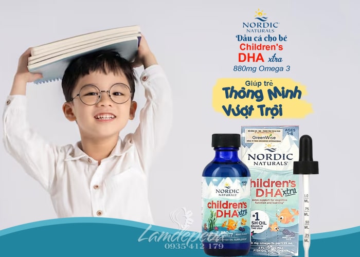 Dầu cá Childrens DHA Xtra Nordic Naturals 60ml của Mỹ 23