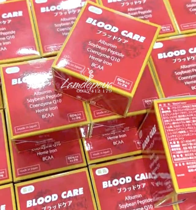 Viên uống bổ máu Blood Care Jpanwell Nhật Bản 60 viên 70