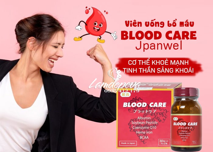Viên uống bổ máu Blood Care Jpanwell Nhật Bản 60 viên 34