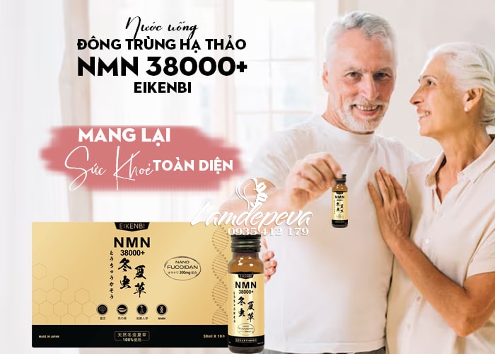 Nước uống NMN đông trùng hạ thảo 38000+ Eikenbi 10 chai 12 Nước uống NMN đông trùng hạ thảo 38000+ Eikenbi 10 chai 12