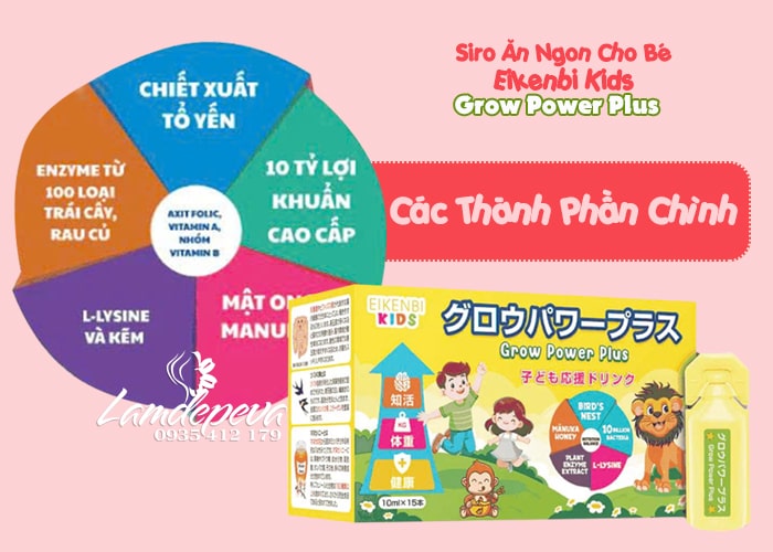 Siro háu ăn Eikenbi Kids Grow Power Plus Nhật Bản 15 ống 2 Siro háu ăn Eikenbi Kids Grow Power Plus Nhật Bản 15 ống 2