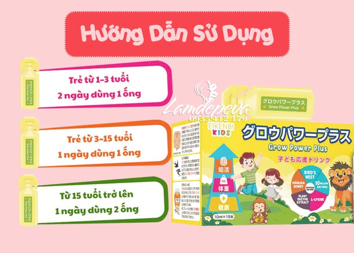 Siro háu ăn Eikenbi Kids Grow Power Plus Nhật Bản 15 ống 88 Siro háu ăn Eikenbi Kids Grow Power Plus Nhật Bản 15 ống 88