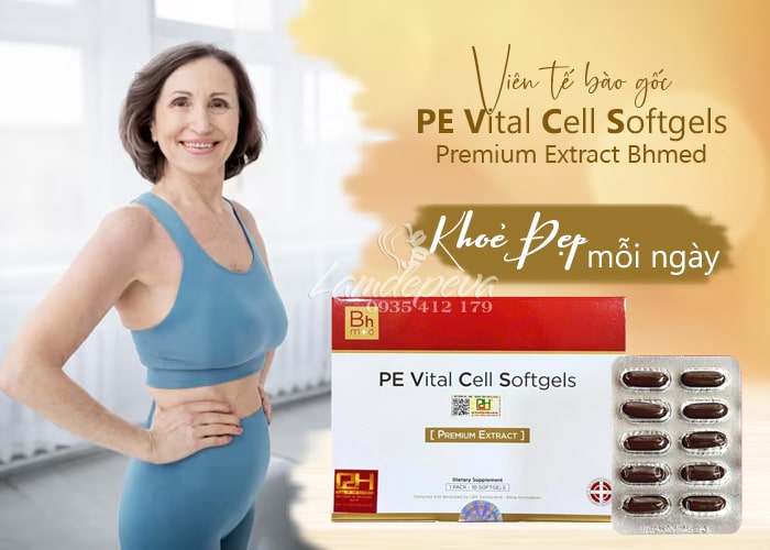 Viên uống tế bào gốc PE Vital Cell Softgels Premium Extract 34