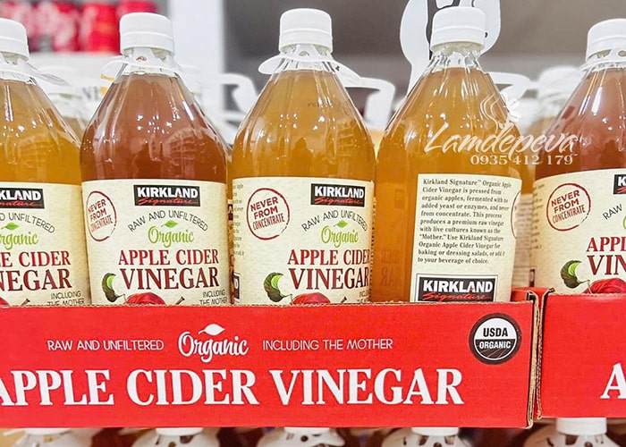 Giấm táo hữu cơ Kirkland Organic Apple Cider Vinegar 946ml 23
