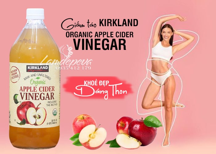 Giấm táo hữu cơ Kirkland Organic Apple Cider Vinegar 946ml 1