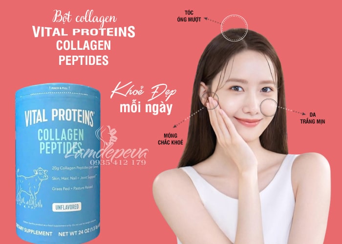 Bột Collagen Peptides Vital Proteins hộp 680g của Mỹ 23