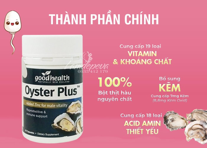 Oyster Plus Goodhealth 60 viên hỗ trợ sức khỏe nam giới 45 Oyster Plus Goodhealth 60 viên hỗ trợ sức khỏe nam giới 45