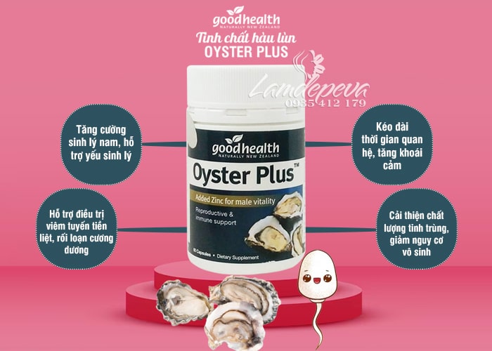 Oyster Plus Goodhealth 60 viên hỗ trợ sức khỏe nam giới 89 Oyster Plus Goodhealth 60 viên hỗ trợ sức khỏe nam giới 89