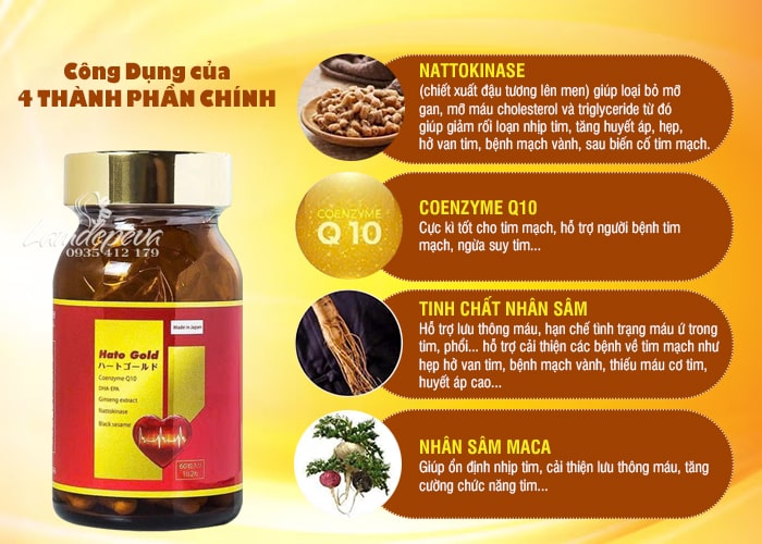 Viên uống bổ tim Hato Gold Jpanwell hộp 60 viên của Nhật Bản 77 Viên uống bổ tim Hato Gold Jpanwell hộp 60 viên của Nhật Bản 77