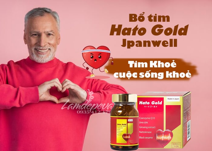 Viên uống bổ tim Hato Gold Jpanwell hộp 60 viên của Nhật Bản 12 Viên uống bổ tim Hato Gold Jpanwell hộp 60 viên của Nhật Bản 12