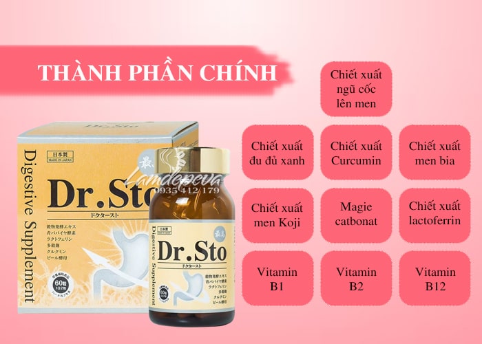 Viên uống hỗ trợ dạ dày Dr.Sto Jpanwell 60 viên Nhật Bản 36 Viên uống hỗ trợ dạ dày Dr.Sto Jpanwell 60 viên Nhật Bản 36