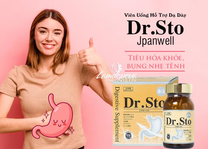 Viên uống hỗ trợ dạ dày Dr.Sto Jpanwell 60 viên Nhật Bản 34 Viên uống hỗ trợ dạ dày Dr.Sto Jpanwell 60 viên Nhật Bản 34