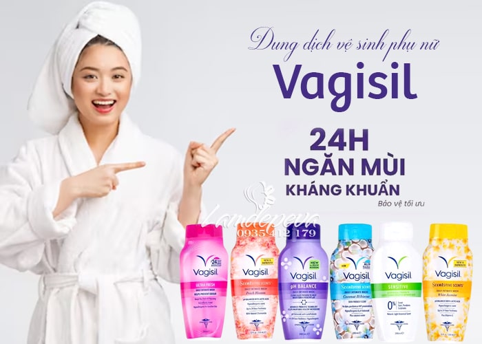 Dung dịch vệ sinh Vagisil của Mỹ nhiều mùi hương 240ml 354ml 34