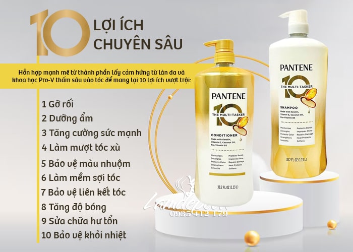 dầu gội Pantene The Multi Tasker 10 In 1 chính hãng Mỹ dầu gội Pantene The Multi Tasker 10 In 1 chính hãng Mỹ