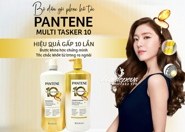 Bộ gội xả Pantene The Multi Tasker 10 In 1 của Mỹ Bộ gội xả Pantene The Multi Tasker 10 In 1 của Mỹ