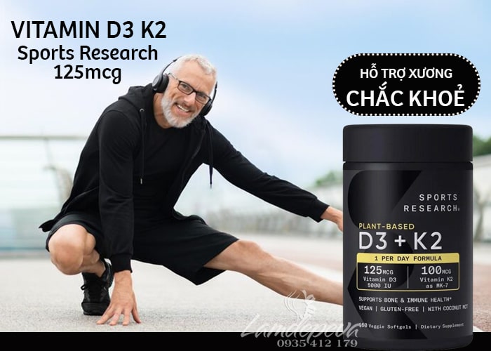 Viên uống Sports Research D3 K2 