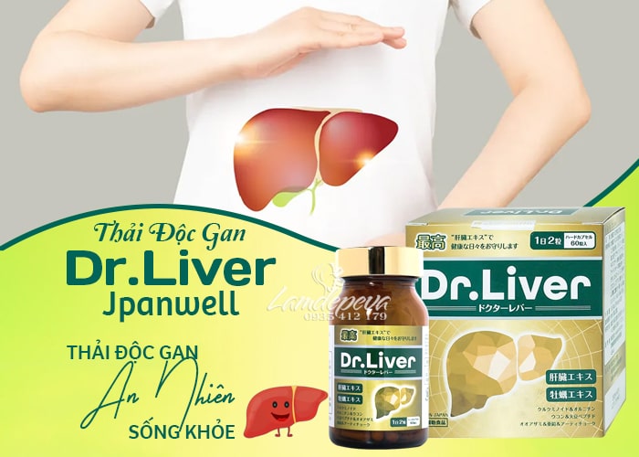 Viên uống bổ gan Dr Liver Jpanwell 60 viên của Nhật Bản 23 Viên uống bổ gan Dr Liver Jpanwell 60 viên của Nhật Bản 23