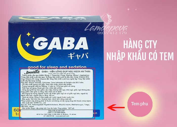 Viên uống Gaba Jpanwell Nhật Bản hỗ trợ ngủ ngon an thần 055 Viên uống Gaba Jpanwell Nhật Bản hỗ trợ ngủ ngon an thần 055
