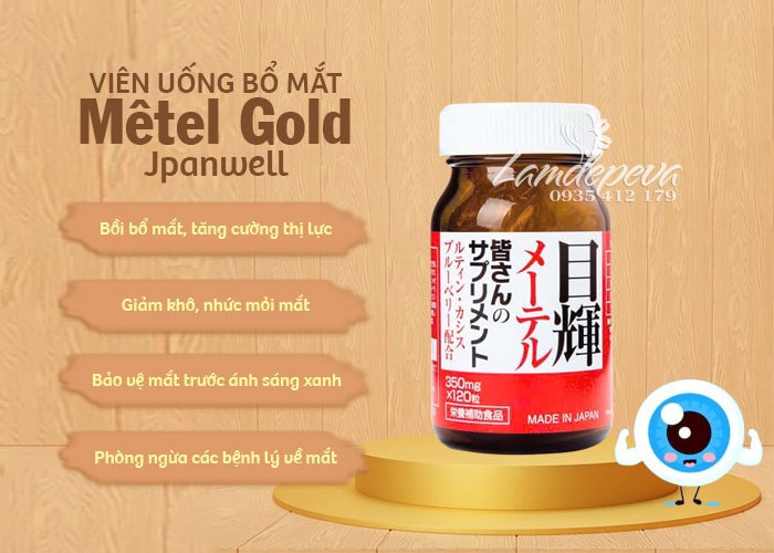 Bổ mắt Mêtel Gold Jpanwell của Nhật Bản công dụng