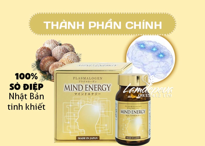 Viên uống Mind Energy Jpanwell 60 viên hỗ trợ não và trí nhớ 48
