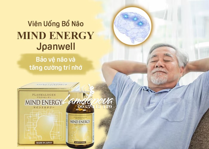 Viên uống Mind Energy Jpanwell 60 viên hỗ trợ não và trí nhớ 12