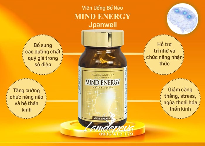 Viên uống Mind Energy Jpanwell 60 viên hỗ trợ não và trí nhớ 9