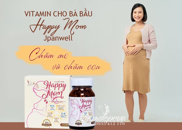 Vitamin tổng hợp Happy Mom Jpanwell cho bà bầu 60 viên 1